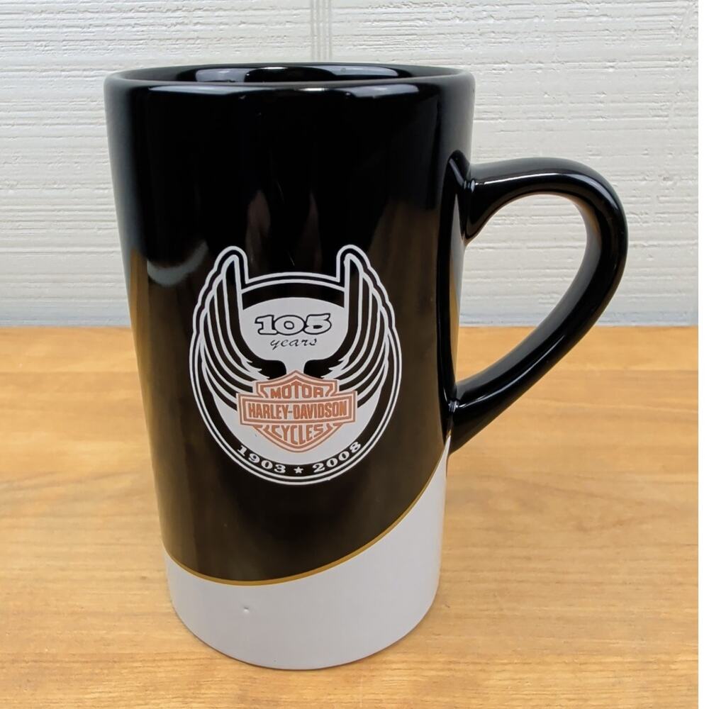Harley Davidson 105th Anniversary Coffee Mug Cup 1903-2008 Schaeffers Orwigsburg